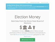 Tablet Screenshot of electionmoney.org